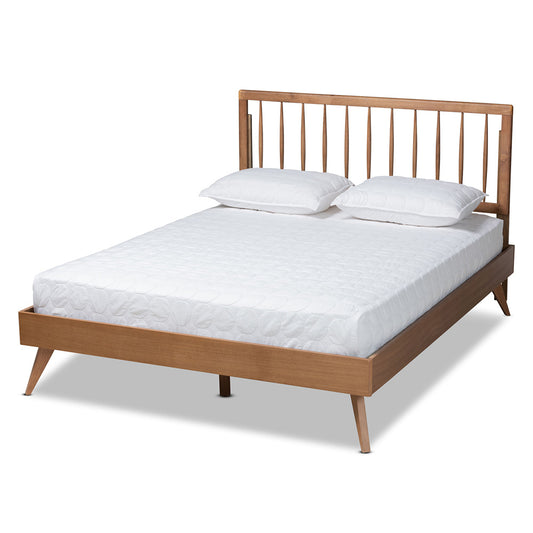 Baxton Studio - Toru Full Size Bed in Ash Walnut - Toru-Ash Walnut-Full view 1