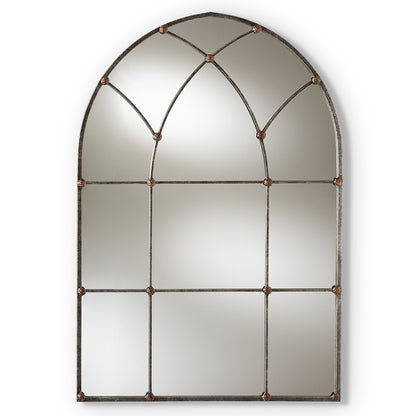 Baxton Studio - Tova Mirror in Antique Silver - RTB1358 view 1