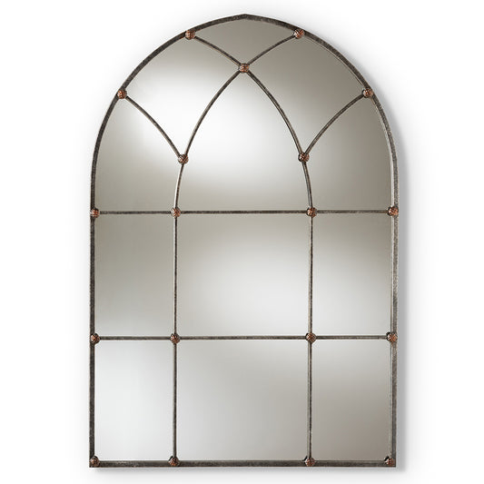Baxton Studio - Tova Mirror in Antique Silver - RTB1358 view 1