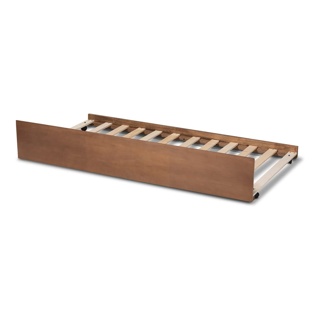 Baxton Studio - Toveli Trundle in Ash walnut - MG-0015-Ash Walnut-Trundle view 3