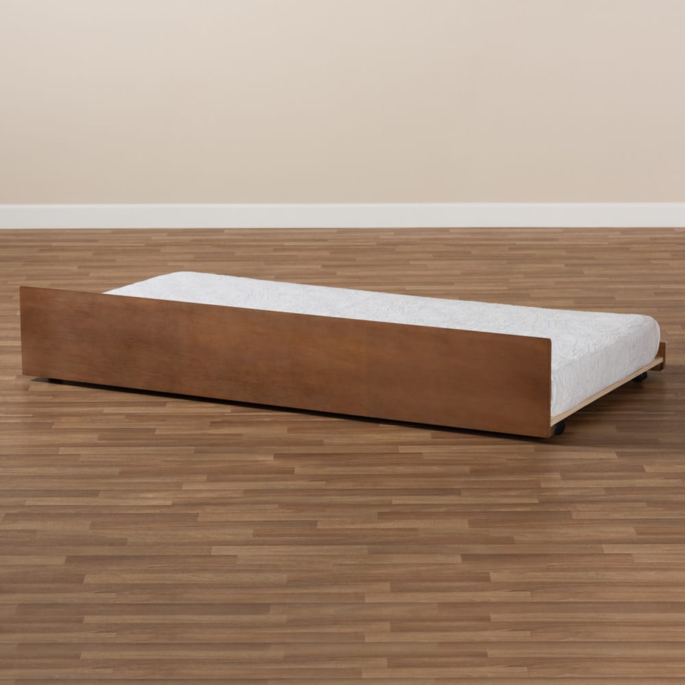 Baxton Studio - Toveli Trundle in Ash walnut - MG-0015-Ash Walnut-Trundle view 5
