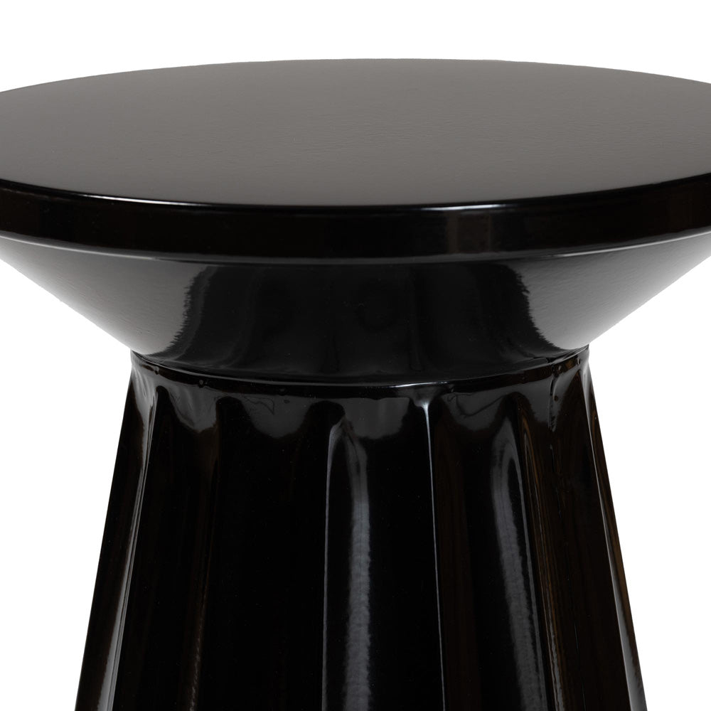 Baxton Studio - Ulmer End Table in Black - H01-123220-Black/Metal-Side Table view 2