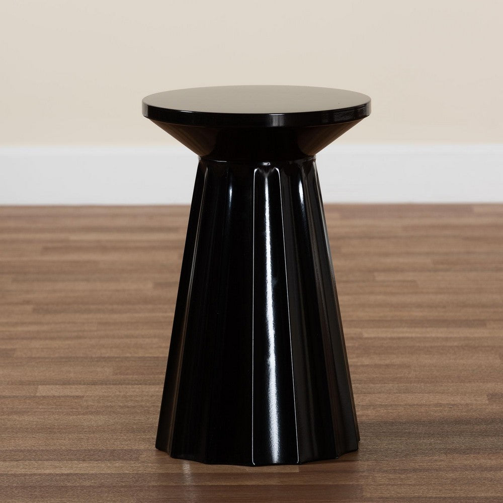 Baxton Studio - Ulmer End Table in Black - H01-123220-Black/Metal-Side Table view 7