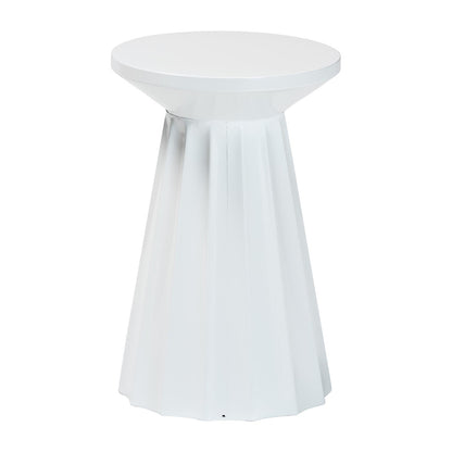 Baxton Studio - Ulmer End Table in White - H01-123220A-White/Metal-Side Table view 1