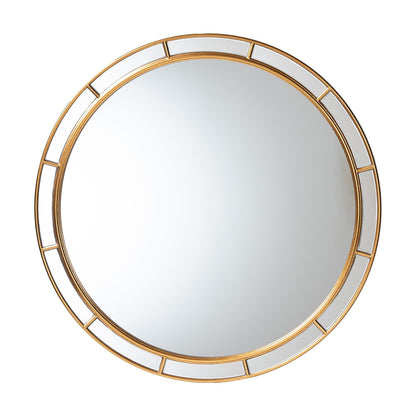 Baxton Studio - Ulvi Mirror in Antique Goldleaf - RXW-10925-Mirror view 1