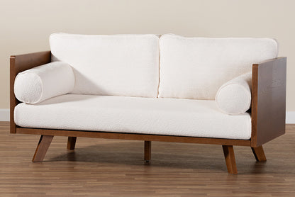 Baxton Studio - Uriel Sofa - Uriel-3S-Vanilla/Walnut-SF view 9