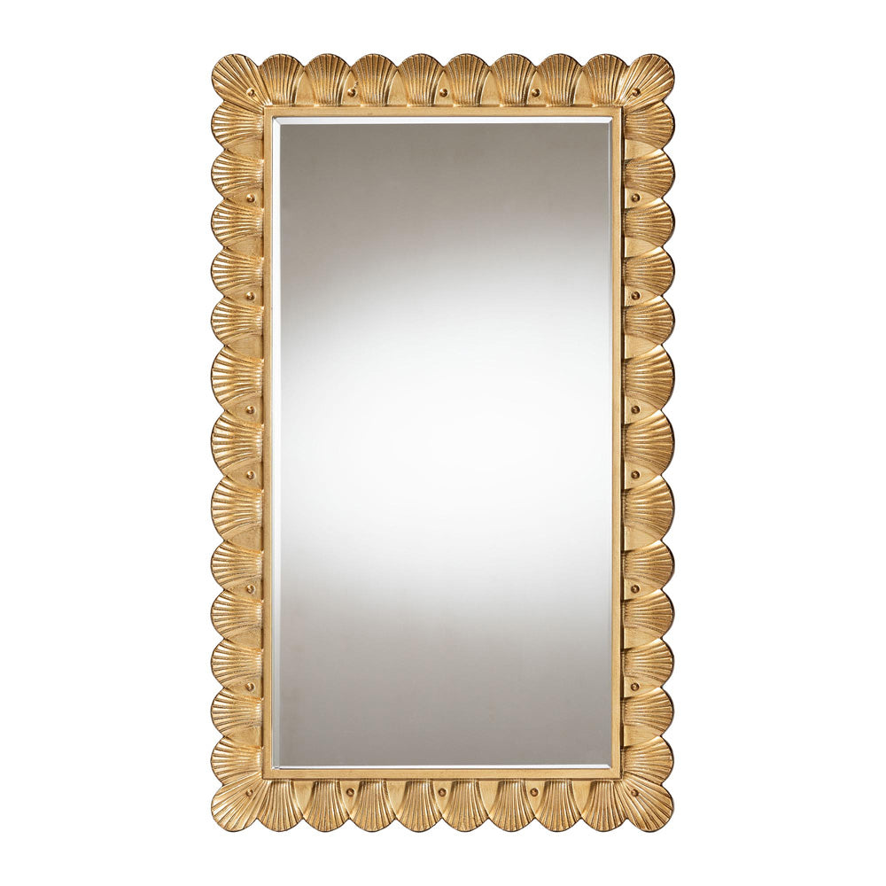 Baxton Studio - Vadim Mirror in Antique Gold - RXW-10950-Wall Mirror view 1