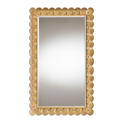 Baxton Studio - Vadim Mirror in Antique Gold - RXW-10950-Wall Mirror view 1