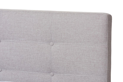 Baxton Studio - Valencia Full Size Bed - BBT6662-Greyish Beige-Full view 4