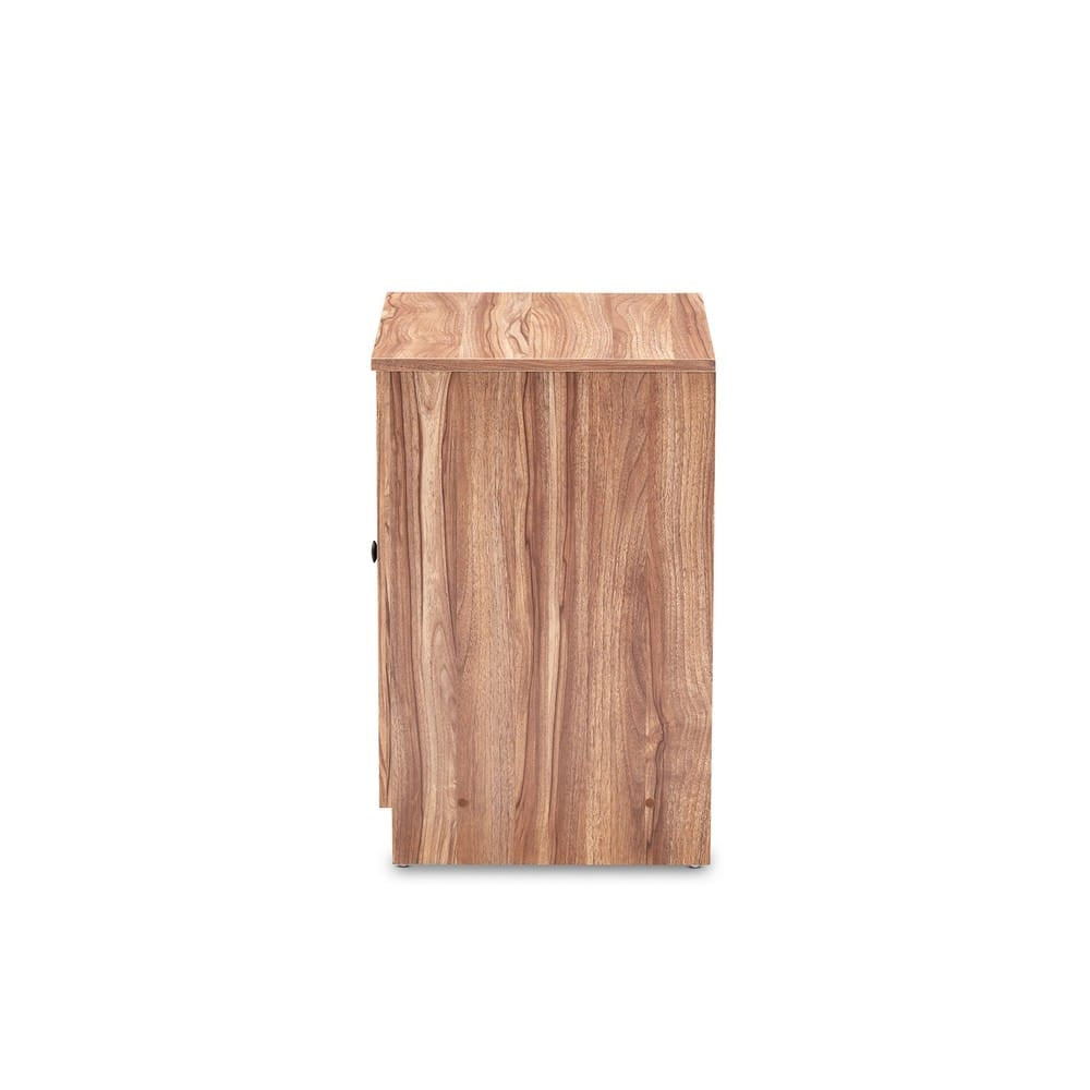 Baxton Studio - Valina Shoe Cabinet in Dark Brown/Oak - FP-1805-5007 view 4