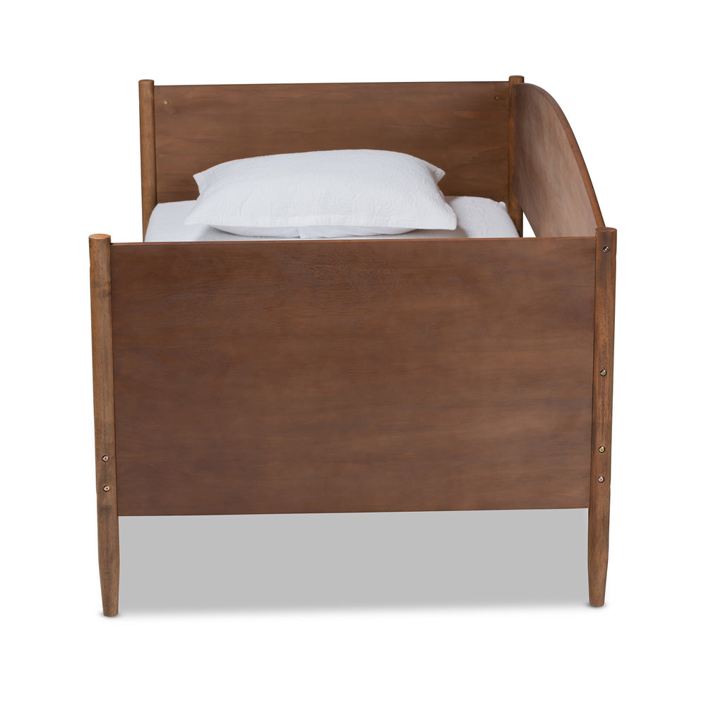 Baxton Studio - Veles Daybed in Ash walnut - MG0016-Ash Walnut-Daybed view 2
