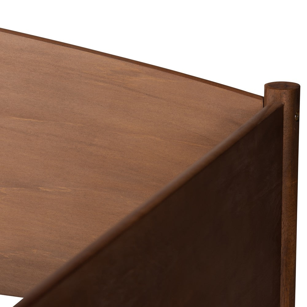 Baxton Studio - Veles Daybed in Ash walnut - MG0016-Ash Walnut-Daybed view 4