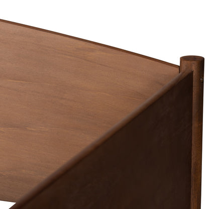 Baxton Studio - Veles Daybed in Ash walnut - MG0016-Ash Walnut-Daybed view 4