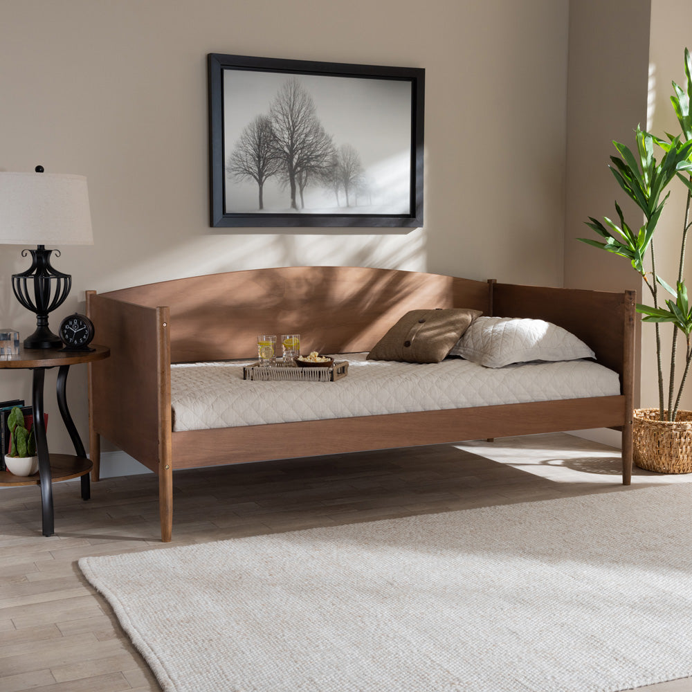 Baxton Studio - Veles Daybed in Ash walnut - MG0016-Ash Walnut-Daybed view 6