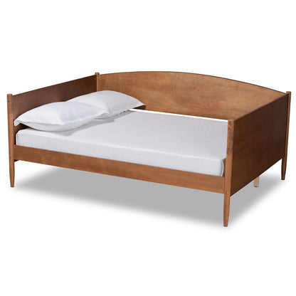 Baxton Studio - Veles Full Size Daybed in Ash Walnut - MG0016-Walnut-Daybed-Full view 1