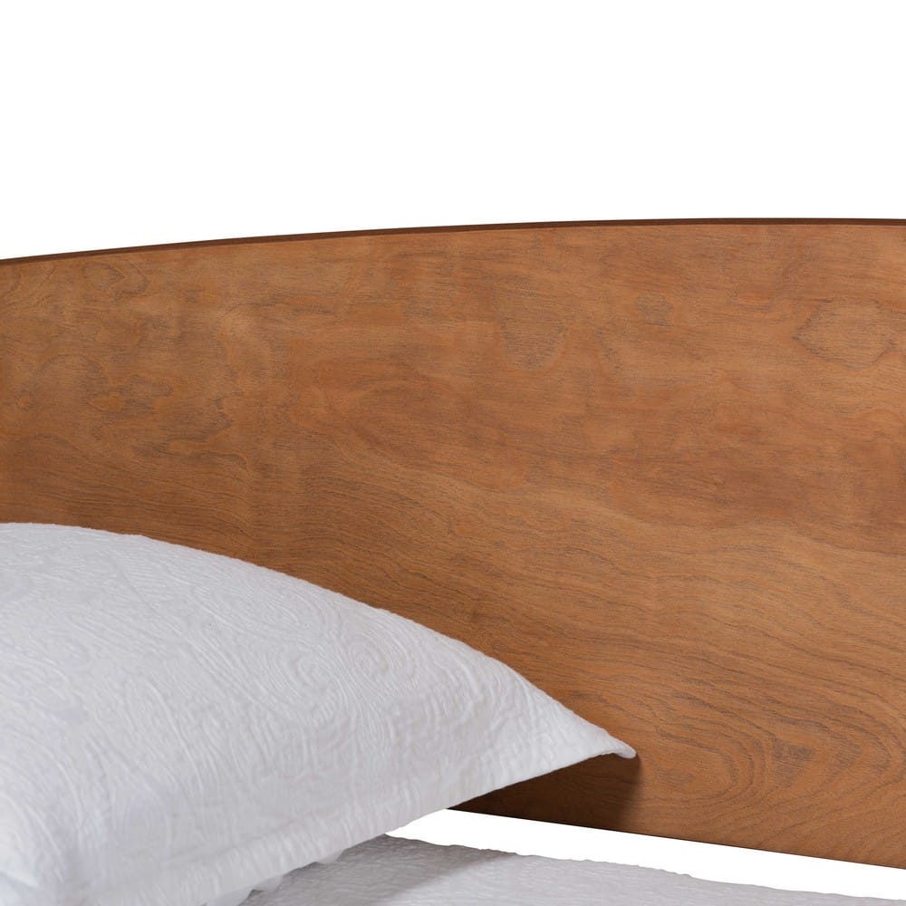 Baxton Studio - Veles Full Size Daybed in Ash Walnut - MG0016-Walnut-Daybed-Full view 4