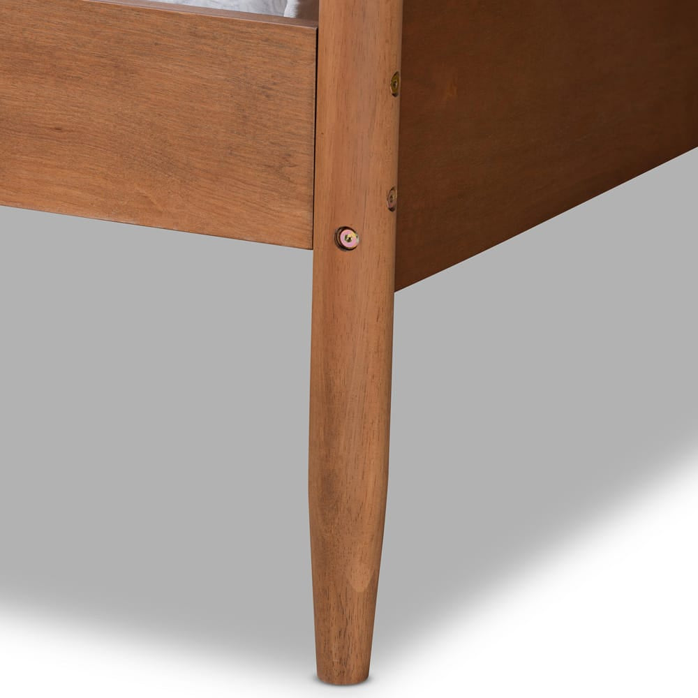 Baxton Studio - Veles Full Size Daybed in Ash Walnut - MG0016-Walnut-Daybed-Full view 5