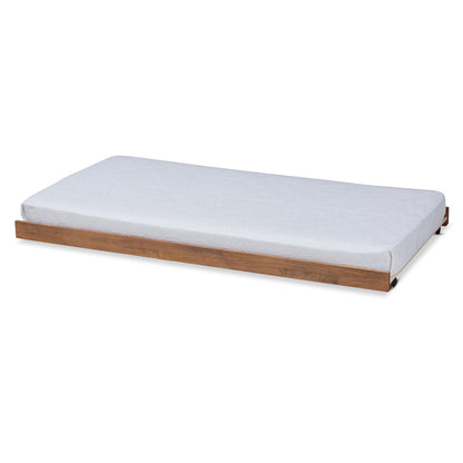 Baxton Studio - Veles Trundle in Ash walnut - MG0016-24-Ash Walnut-Trundle view 1