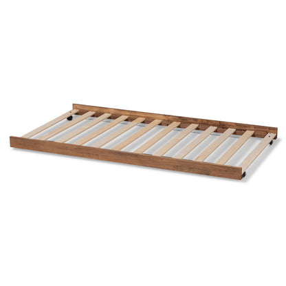 Baxton Studio - Veles Trundle in Ash walnut - MG0016-24-Ash Walnut-Trundle view 3