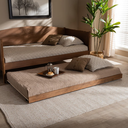 Baxton Studio - Veles Trundle in Ash walnut - MG0016-24-Ash Walnut-Trundle view 4