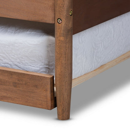 Baxton Studio - Veles Twin Size Daybe w/ Trundle in Ash walnut - MG0016-Ash Walnut-Daybed with Trundle view 7
