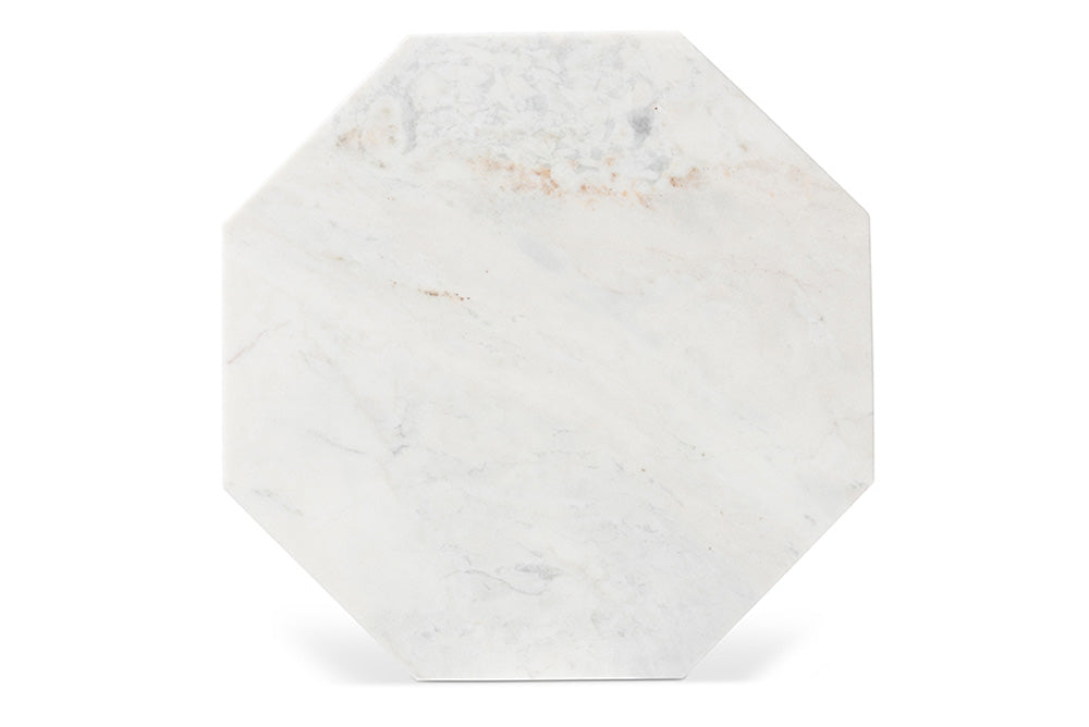 Baxton Studio - Venedict End Table - H01-94139-Metal/Marble Side Table view 4