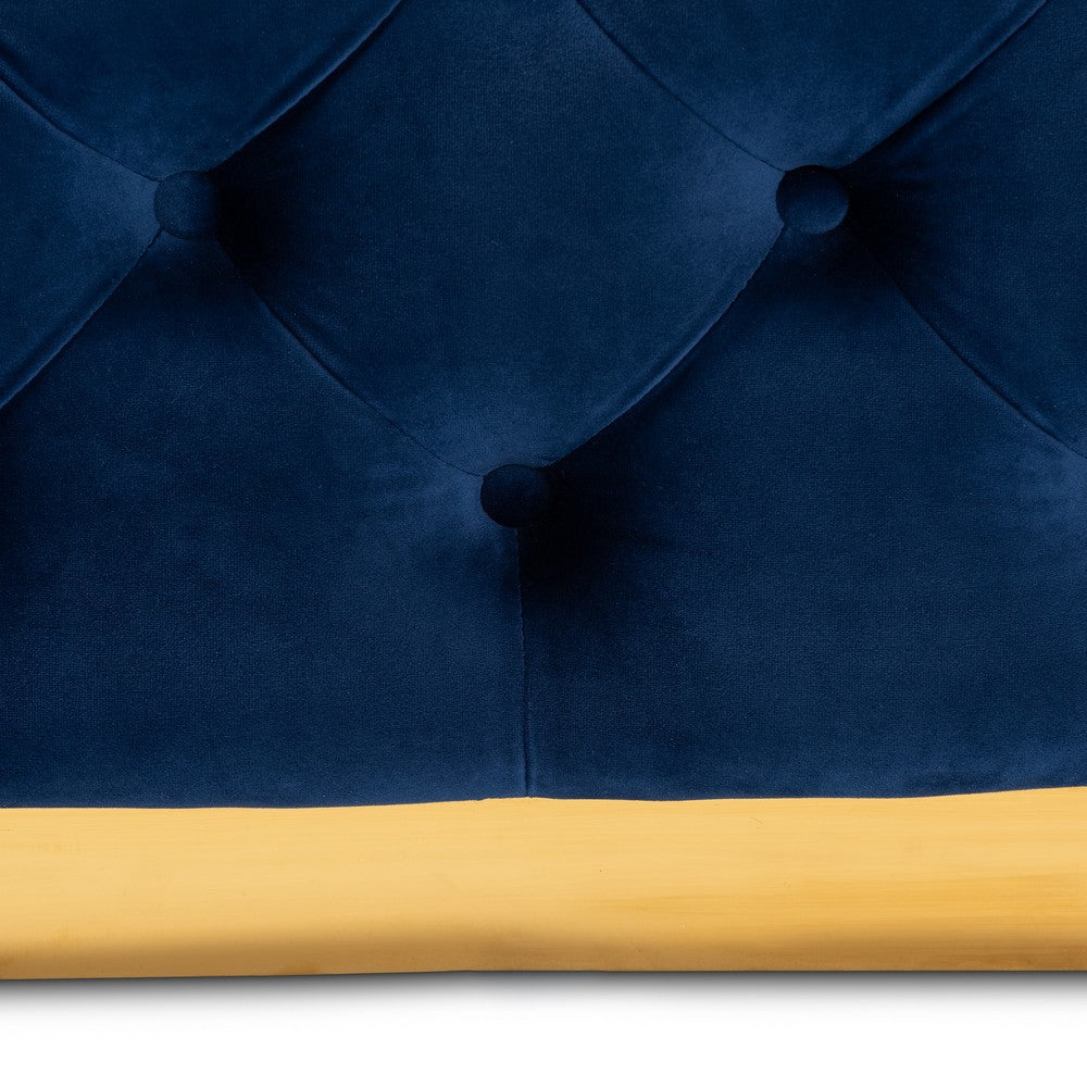 Baxton Studio - Verene Ottoman in Royal Blue/Gold - TSF-6690-Royal Blue/Gold-Otto view 4
