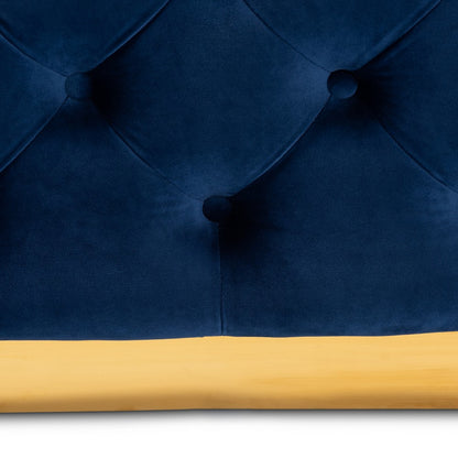 Baxton Studio - Verene Ottoman in Royal Blue/Gold - TSF-6690-Royal Blue/Gold-Otto view 4