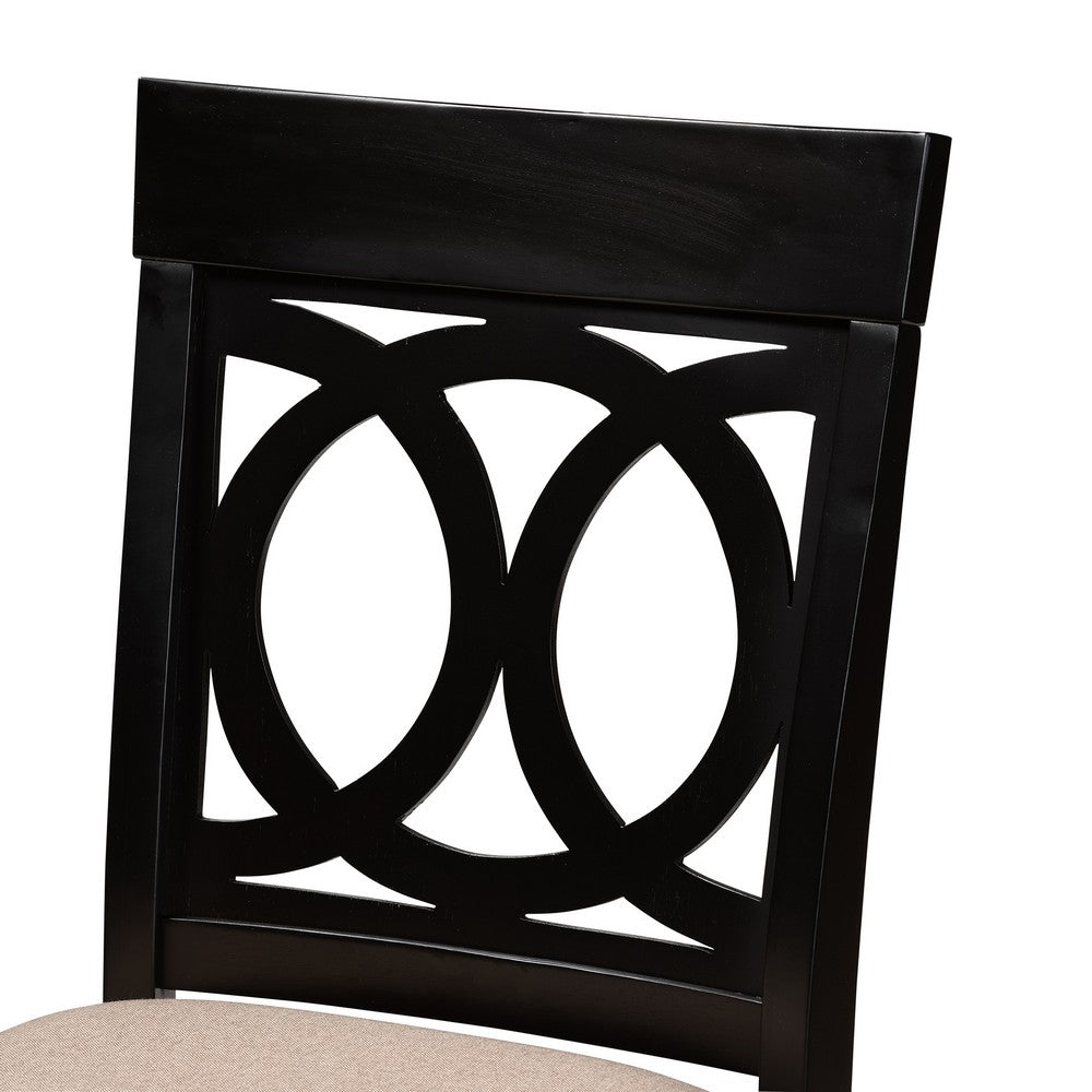 Baxton Studio - Verina Set of 2 Counter Stools in Sand/Espresso - RH323P-Sand/Dark Brown-PS view 4