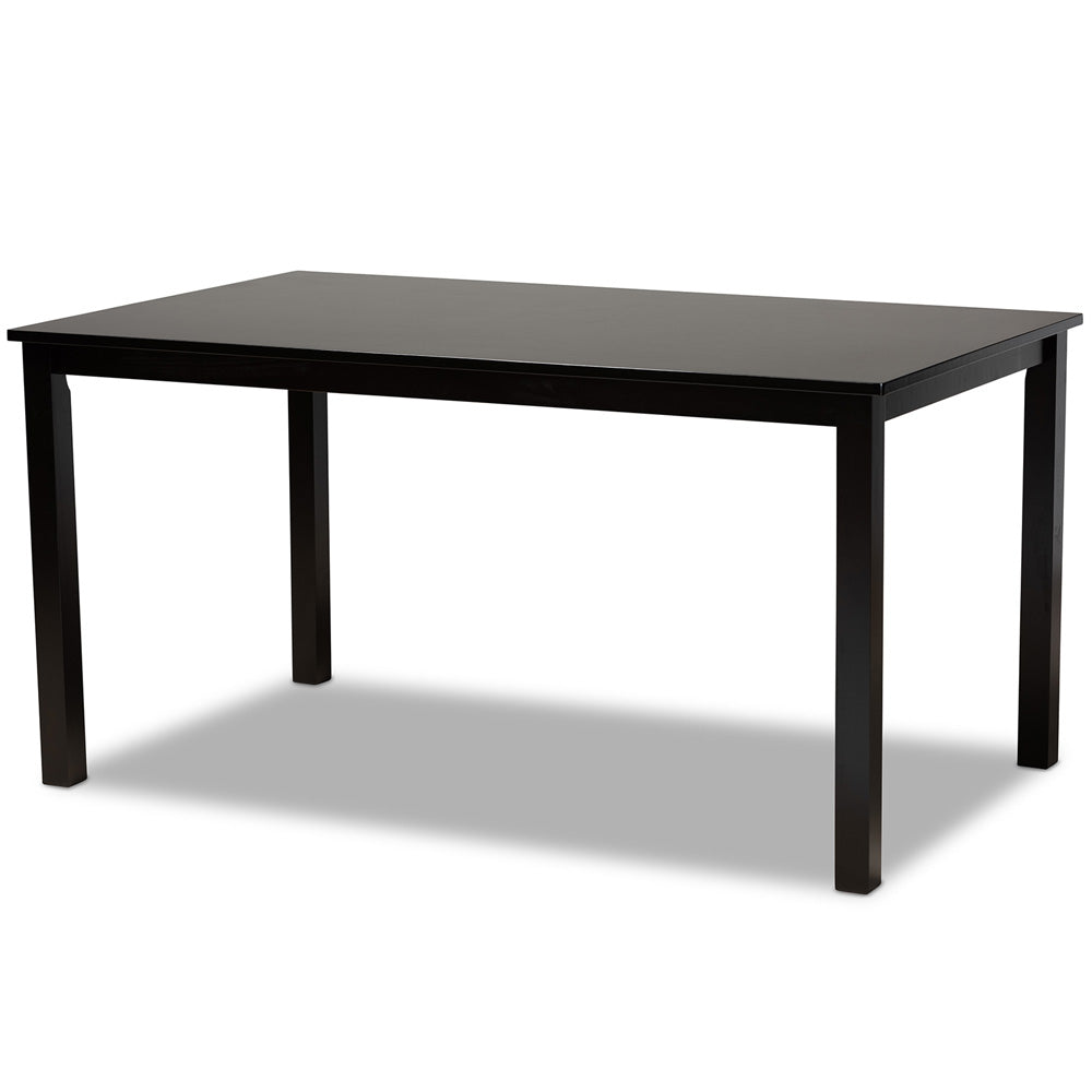 Baxton Studio - Verner Dining Set in Sand/Dark Brown - RH330C-Sand/Dark Brown-7PC Dining Set view 3