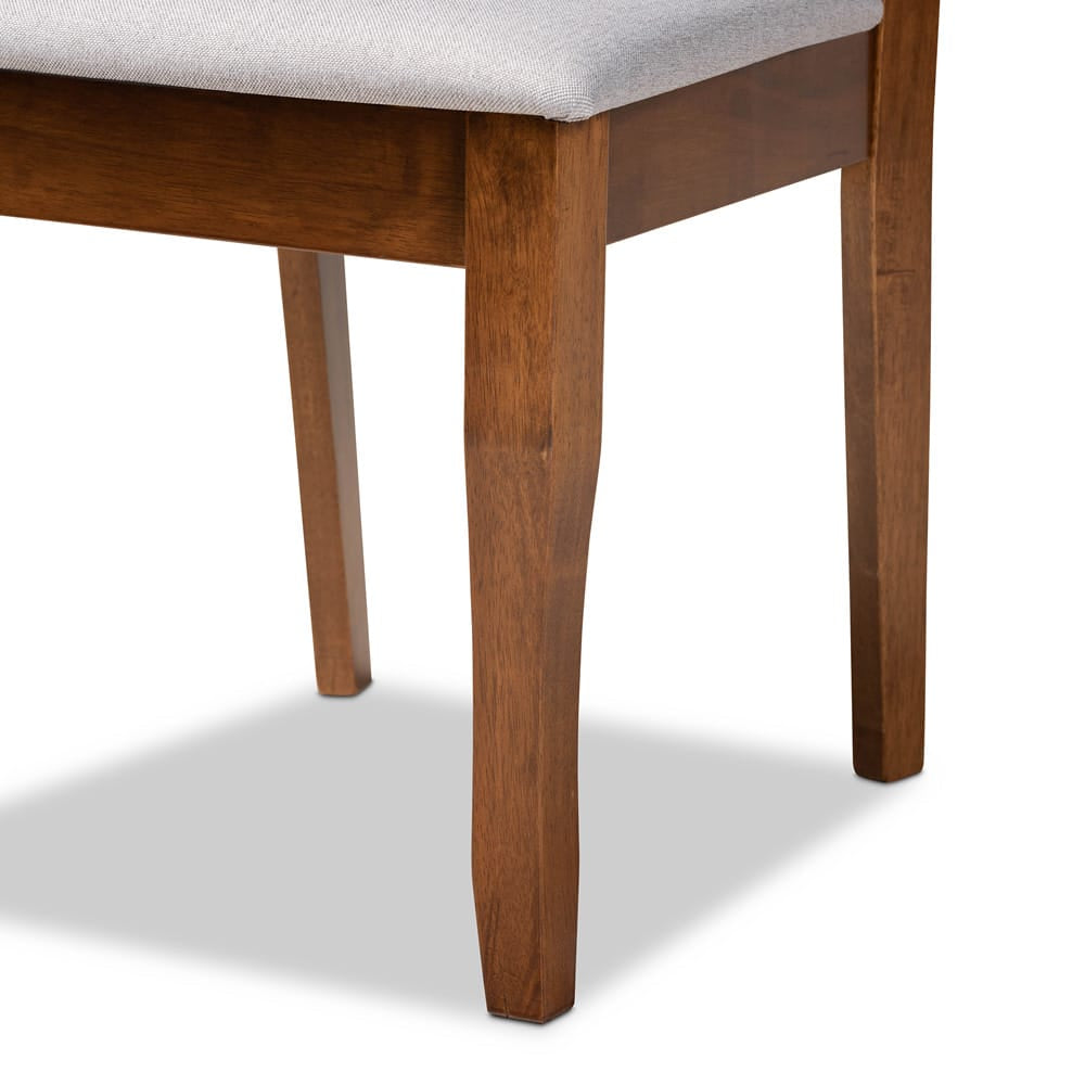 Baxton Studio - Verner Set of 2 Dining Chairs in Grey/walnut brown - RH330C-Grey/Walnut-DC-2PK view 5