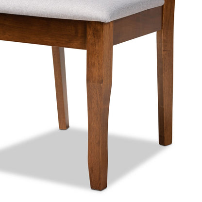 Baxton Studio - Verner Set of 2 Dining Chairs in Grey/walnut brown - RH330C-Grey/Walnut-DC-2PK view 5