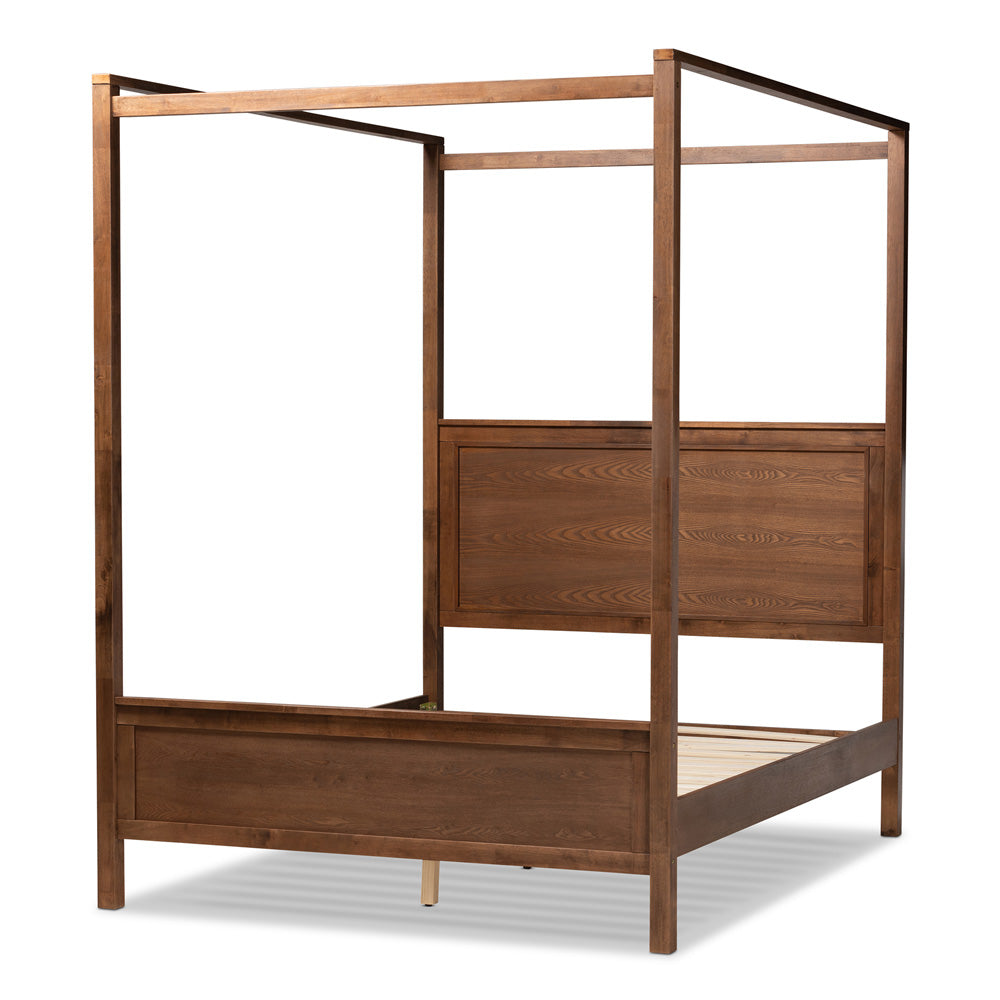 Baxton Studio - Veronica King Size Bed in Walnut Brown - MG0021-1-Walnut-King view 1