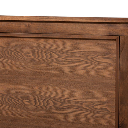 Baxton Studio - Veronica King Size Bed in Walnut Brown - MG0021-1-Walnut-King view 4