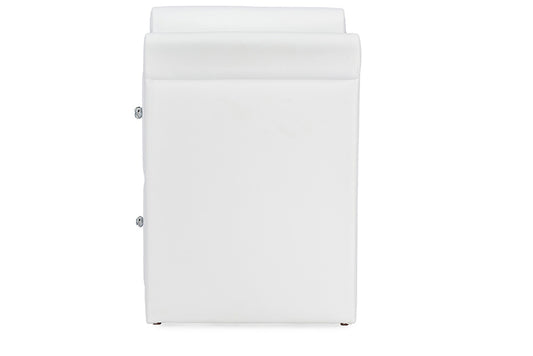 Baxton Studio - Victoria Nightstand - BBT3111A1-White-NS view 2