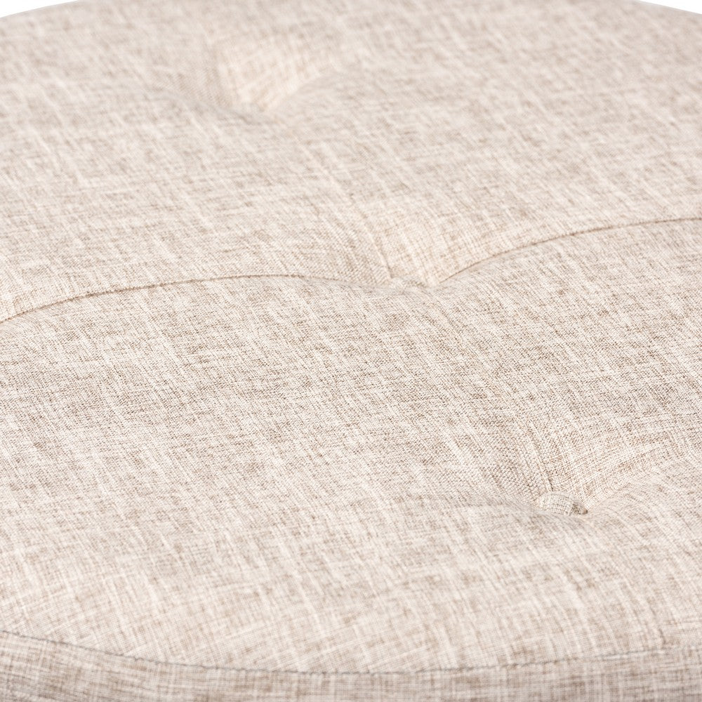 Baxton Studio - Vinet Ottoman in Beige - JY17A200-Beige-Otto view 3