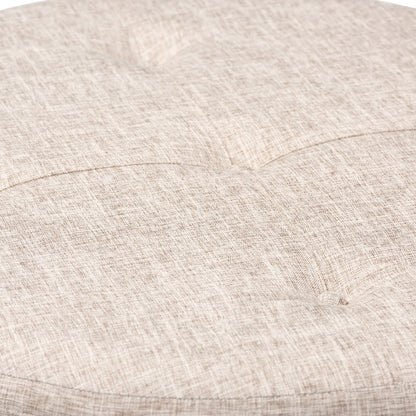 Baxton Studio - Vinet Ottoman in Beige - JY17A200-Beige-Otto view 3