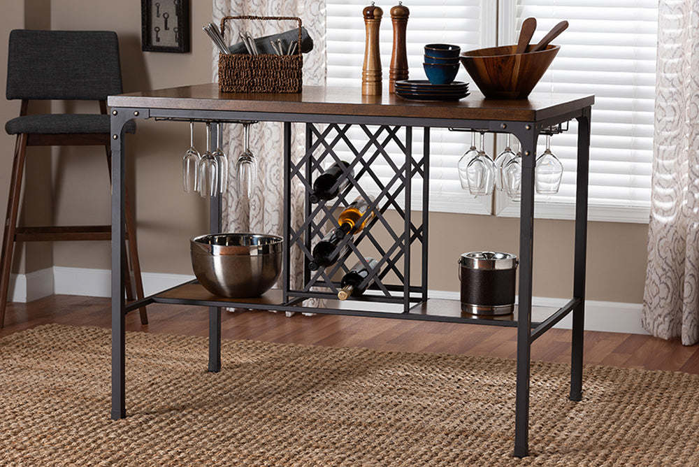 Baxton Studio - Vintner Pub Table - CDC252-PT TABLE view 5