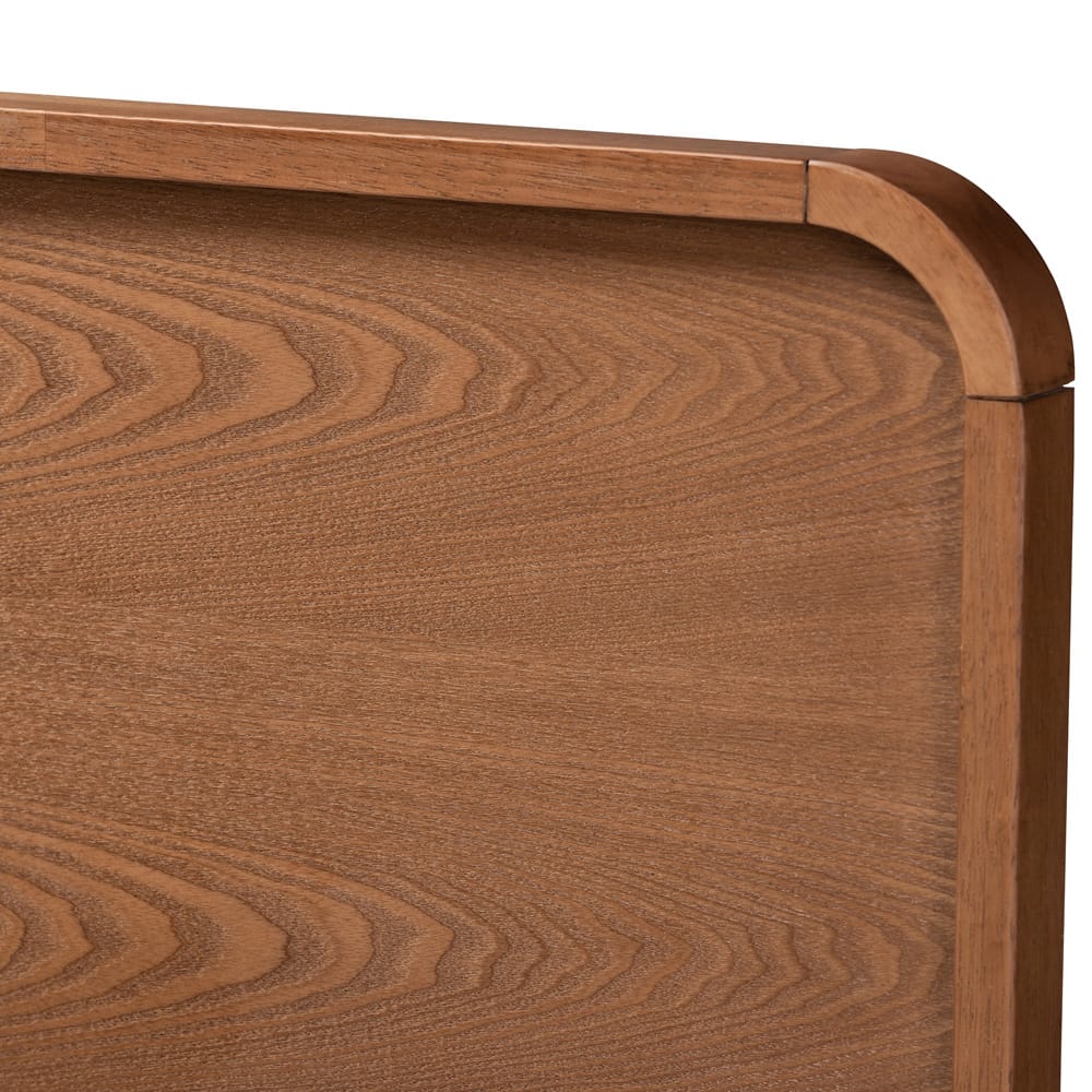 Baxton Studio - Vita Full Size Bed in Ash Walnut - Vita-Ash Walnut-Full view 6