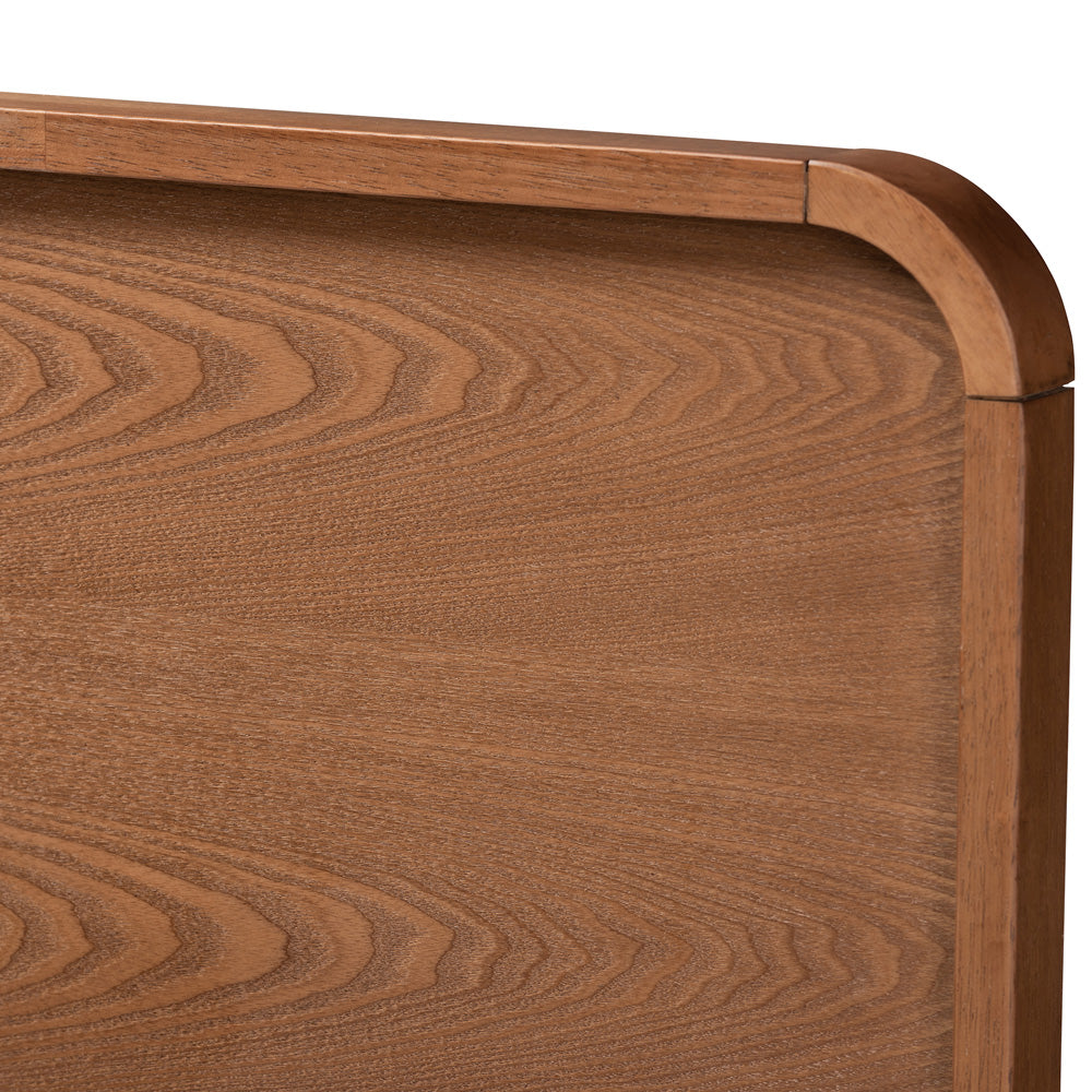 Baxton Studio - Vita Queen Size Bed in Ash Walnut - Vita-Ash Walnut-Queen view 6