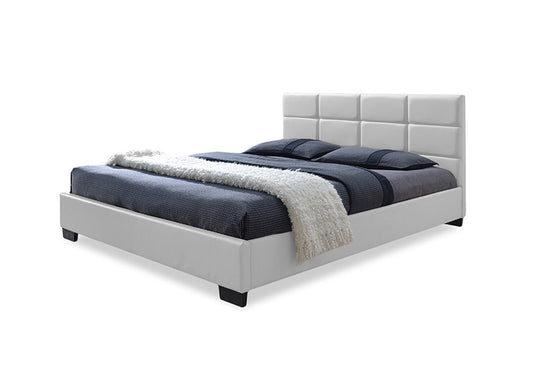 Baxton Studio - Vivaldi Queen Size Bed - CF8514 Vivaldi-White-Queen view 1