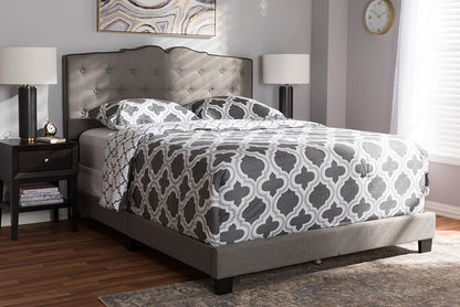 Baxton Studio - Vivienne Full Size Bed - CF8747-P-Light Grey-Full view 5