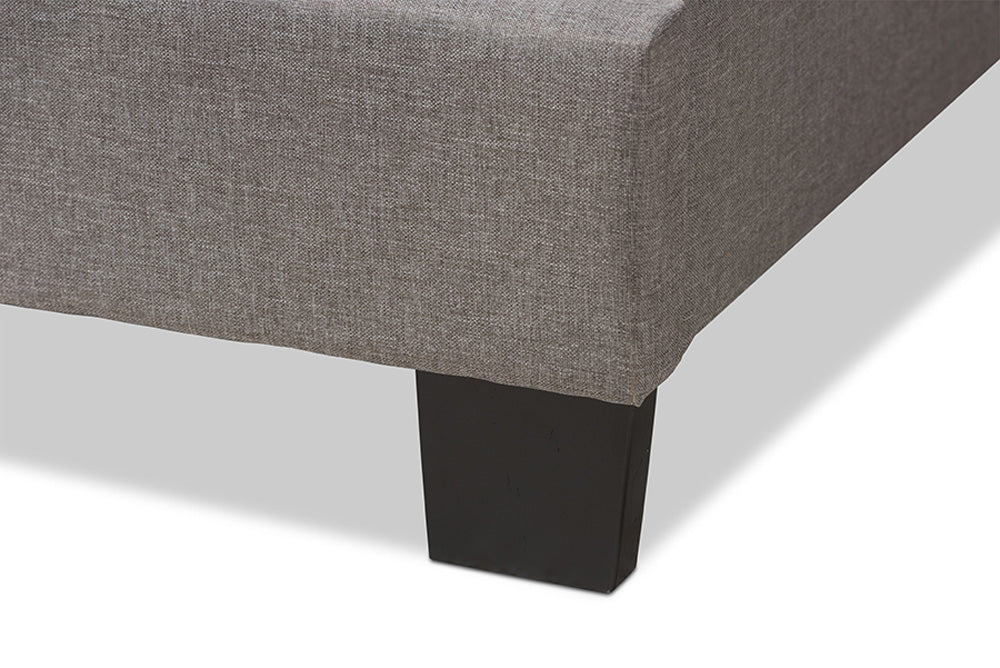 Baxton Studio - Vivienne Full Size Bed - CF8747-P-Light Grey-Full view 6
