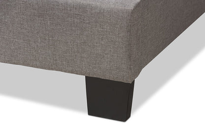 Baxton Studio - Vivienne Full Size Bed - CF8747-P-Light Grey-Full view 6