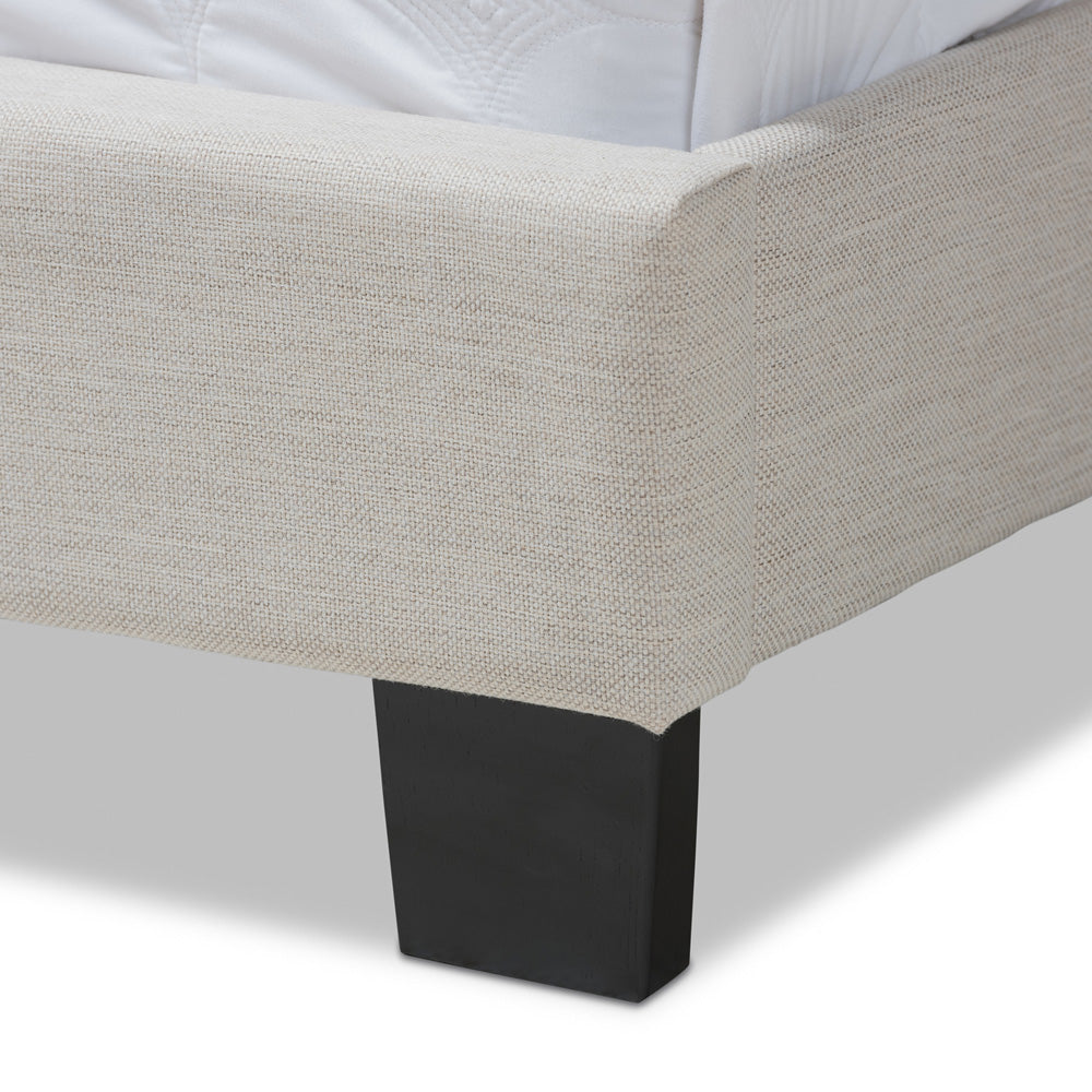 Baxton Studio - Vivienne King Size Bed in Light Beige - CF8747-P-Light Beige-King view 5