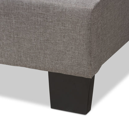 Baxton Studio - Vivienne Queen Size Bed in Light Grey - CF8747-P-Light Grey-Queen view 5