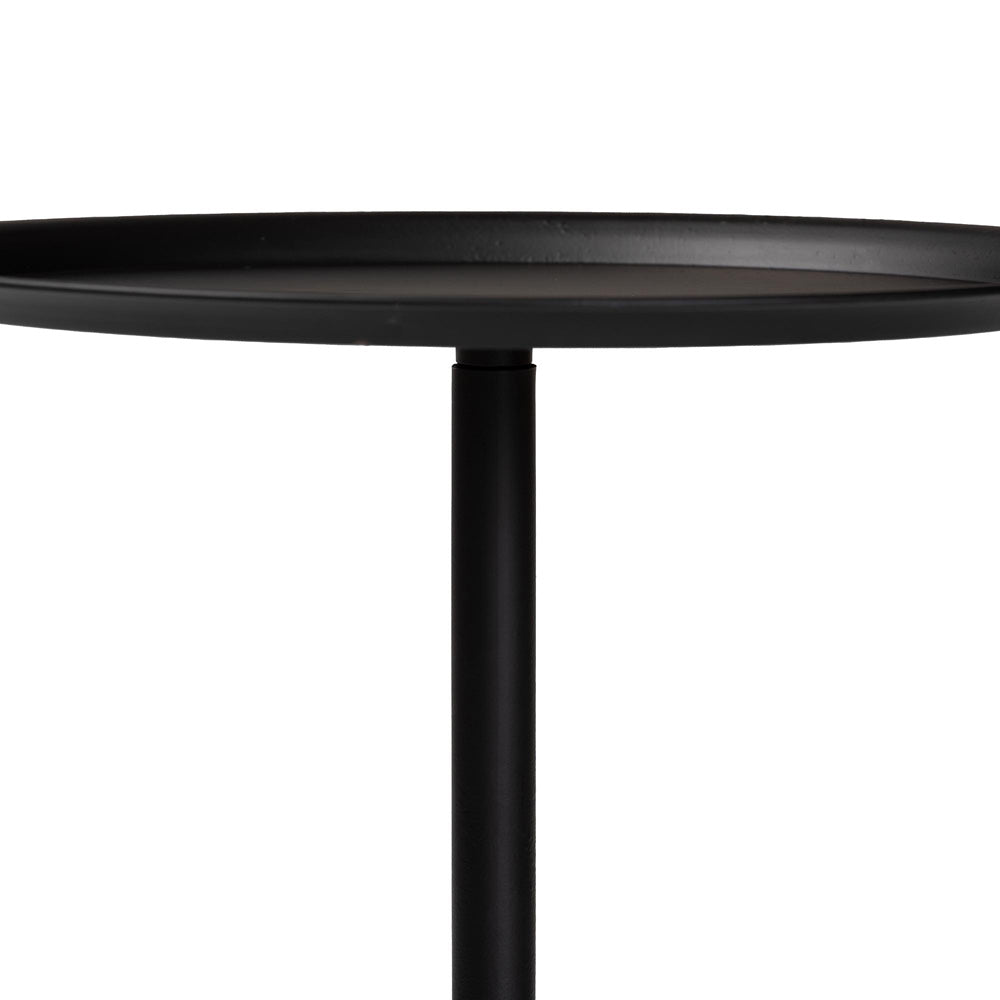 Baxton Studio - Webb End Table in Black - H01-132670-Black/Metal-Side Table view 2