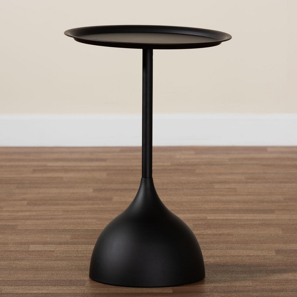 Baxton Studio - Webb End Table in Black - H01-132670-Black/Metal-Side Table view 7