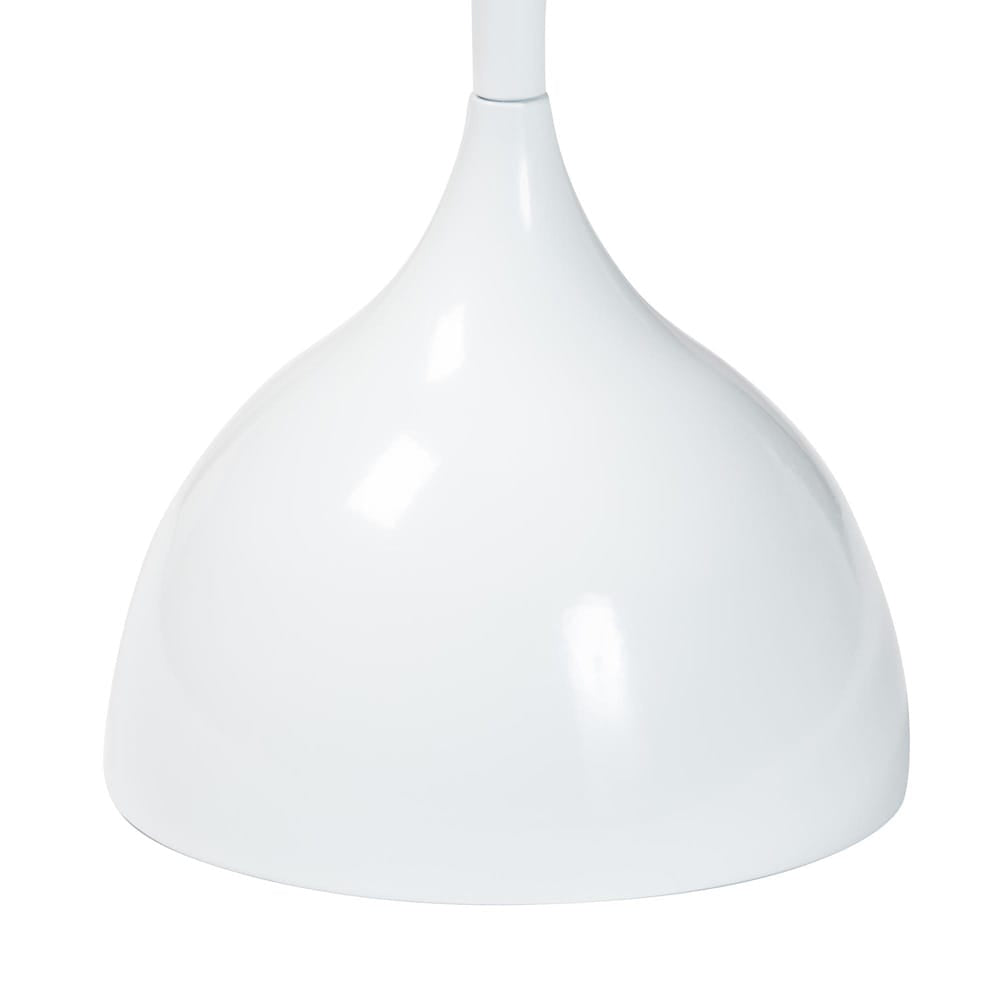 Baxton Studio - Webb End Table in White - H01-132670A-White/Metal-Side Table view 3