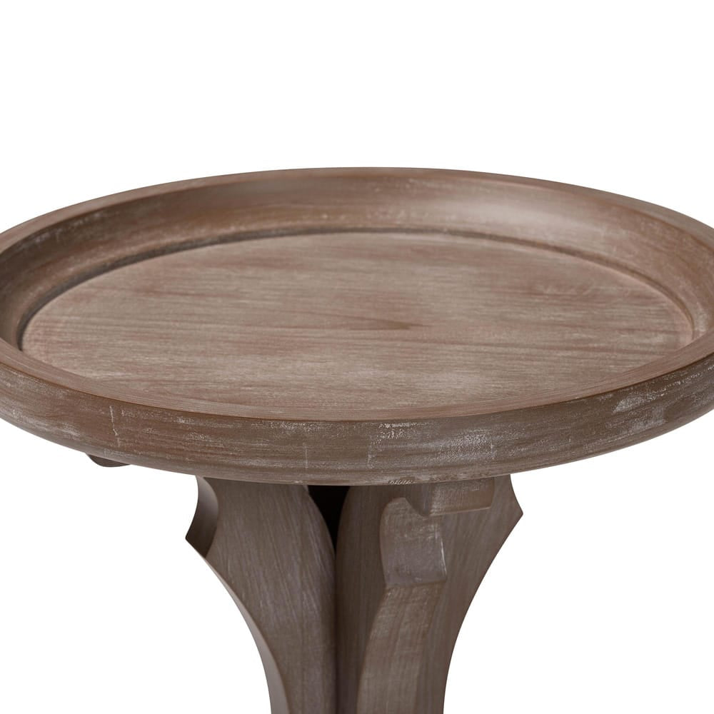 Baxton Studio - Westlyn End Table in Antique Brown - JY24A183-Brown-ET view 3